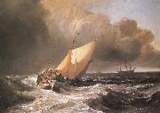 J.M.W. Turner Dutch Boats in a Gale Spain oil painting artist